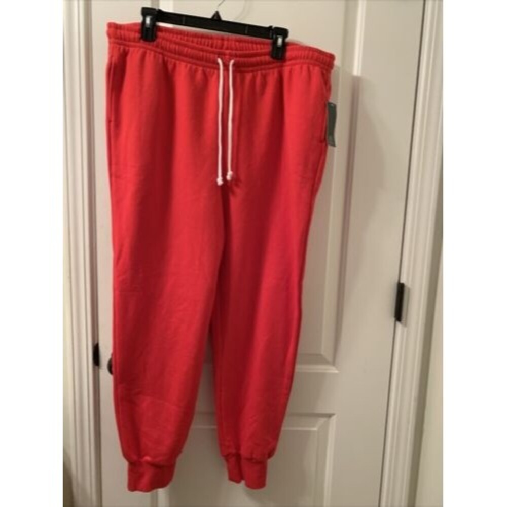 Wild Fable Women's High Rise Red Jogger Track Pants Sweatpants Size XL